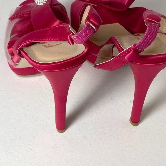 FSJ Women's open-toe high heels, 8.5, used once, stiletto, slingback - Picture 8 of 12